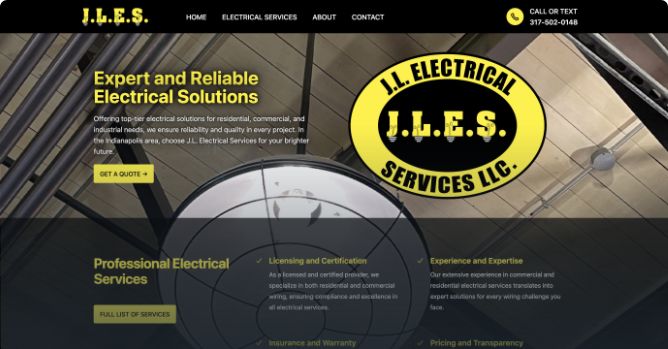 JL Electrical Services Website